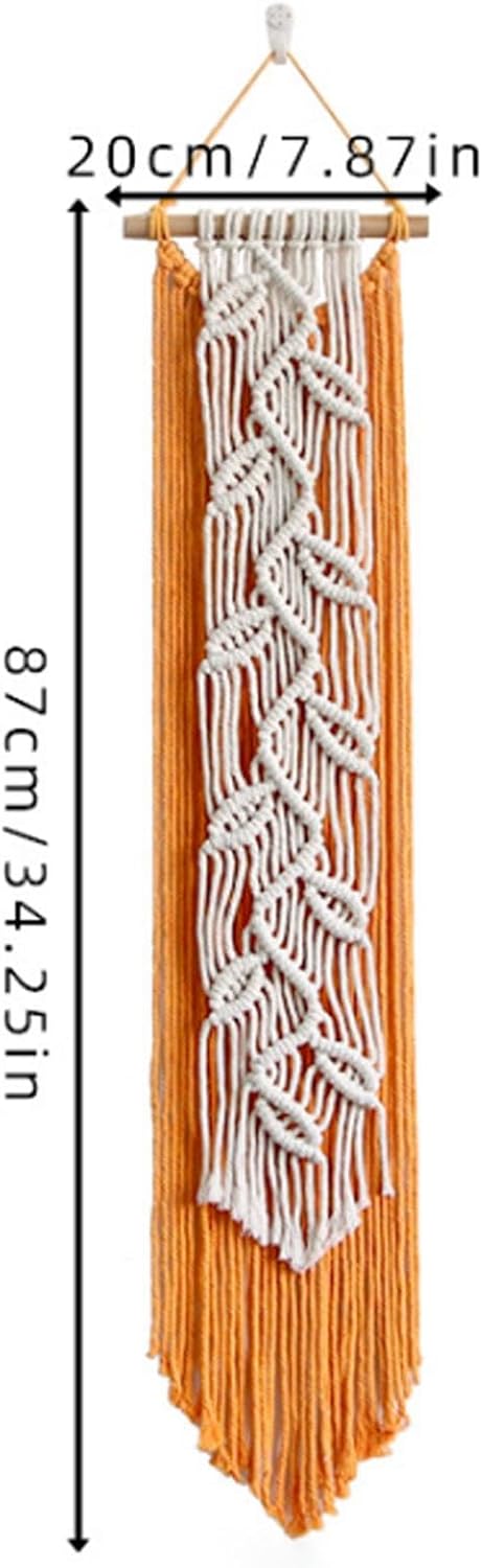 Hand Woven Tassel Boho Macrame Wall Hanging Decor