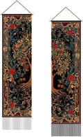 2 Pack Brown Tree Life Vertical Tassel Tapestries