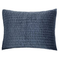 Grey Cotton Velvet Pic-Stitch Standard Pillow Sham