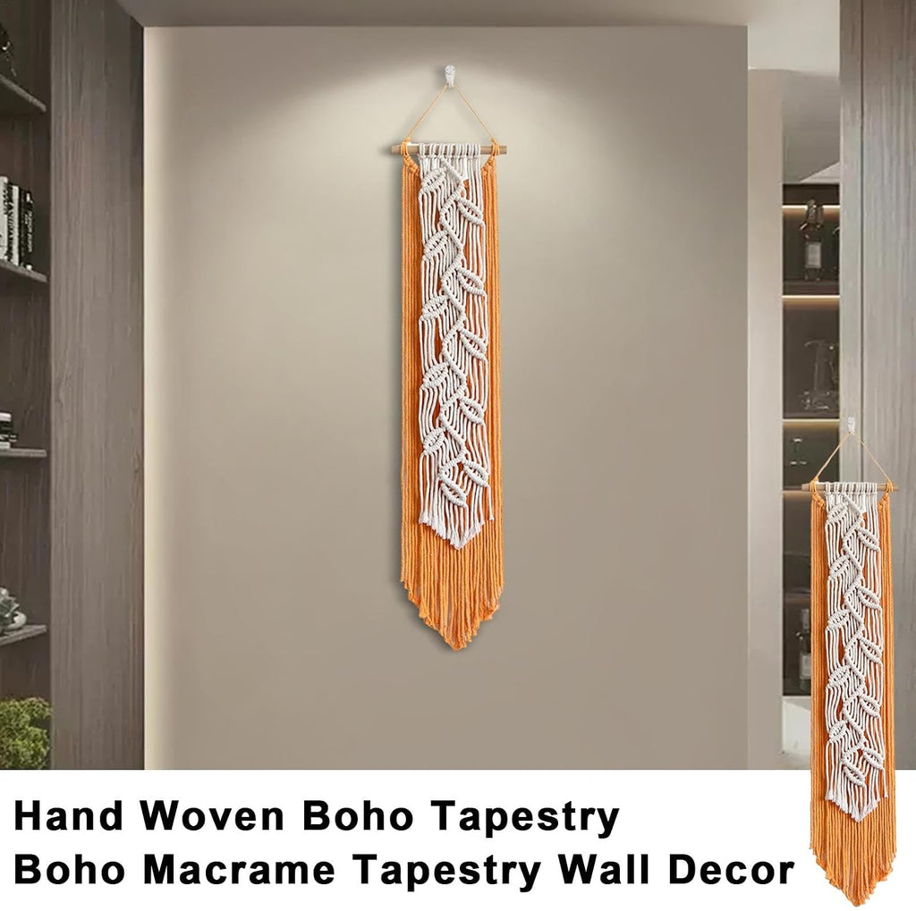 Hand Woven Tassel Boho Macrame Wall Hanging Decor