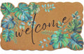 Scalloped Spring Leaf Coir Non Slip Doormat