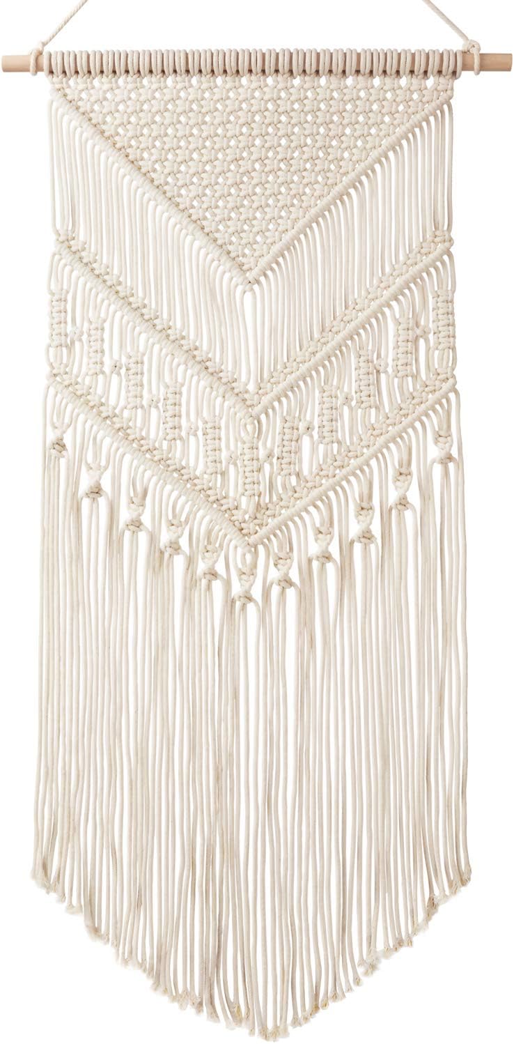 Boho Geometric Woven Macrame Wall Hanging Decor