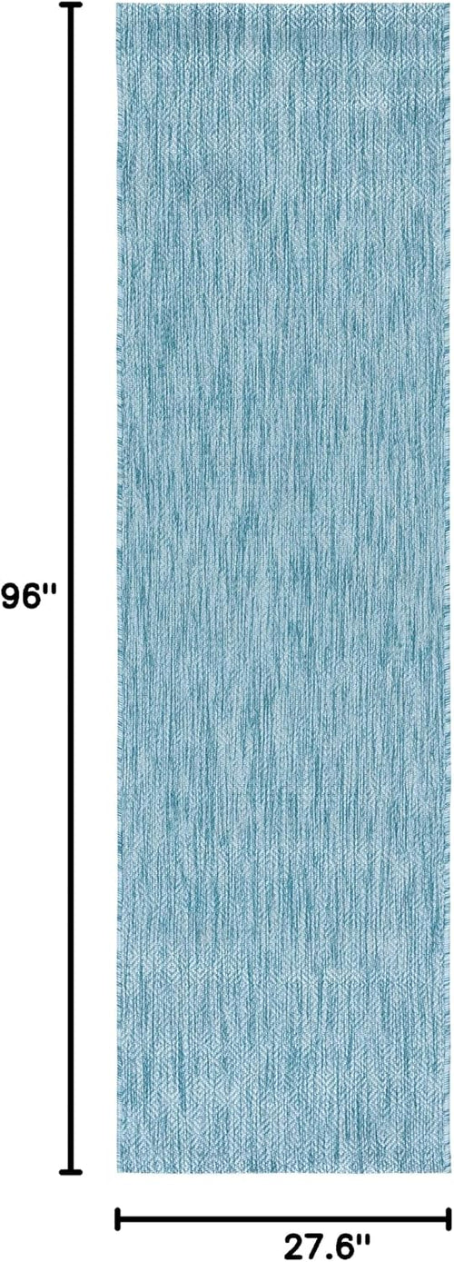 Aqua Waterproof Indoor Outdoor Courtyard Runner Rug