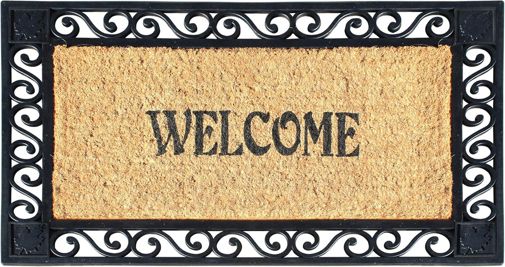 Natural Coir Rubber Non Slip Welcome Doormat