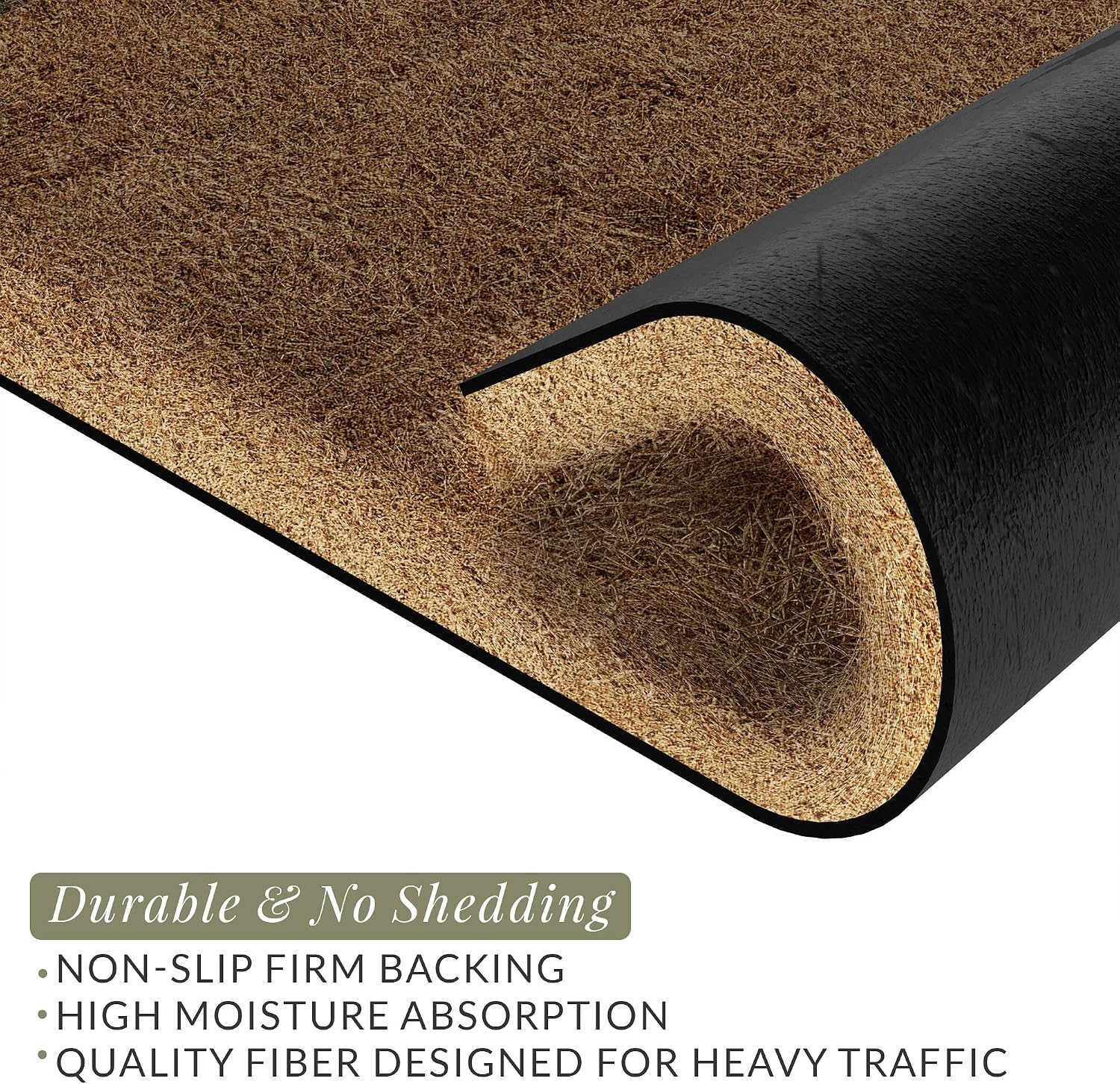 Large Brown Welcome Outdoor Coir Doormat