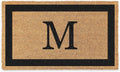 Black Border Personalized Coir Non Slip Doormat