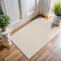 Washable Solid Woven Natural Jute Farmhouse Runner Rug