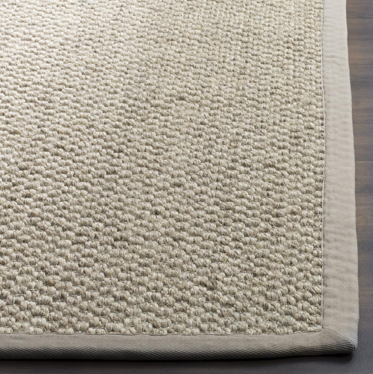 Marble Border Woven Sisal Natural Fiber Runner Rug