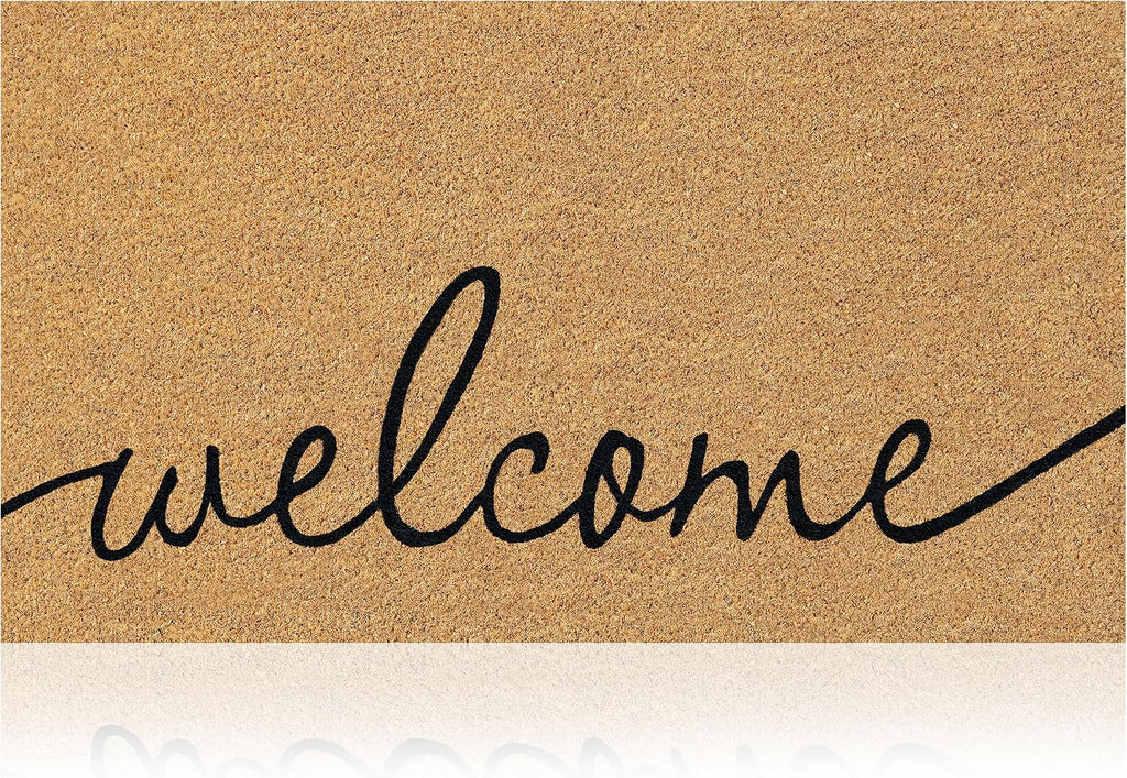 Minimal Shedding Non Slip Natural Coir Welcome Doormat