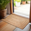 Hand Braided Reversible Natural Jute Boho Runner Rug