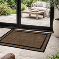 Border Flat Woven Natural Jute Indoor Outdoor Runner Rug