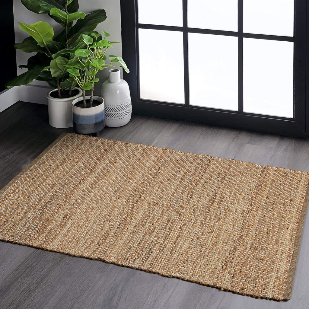Hand Braided Reversible Jute Boho Runner Rug