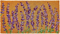 Lavender Floral Coir Welcome Non Slip Doormat